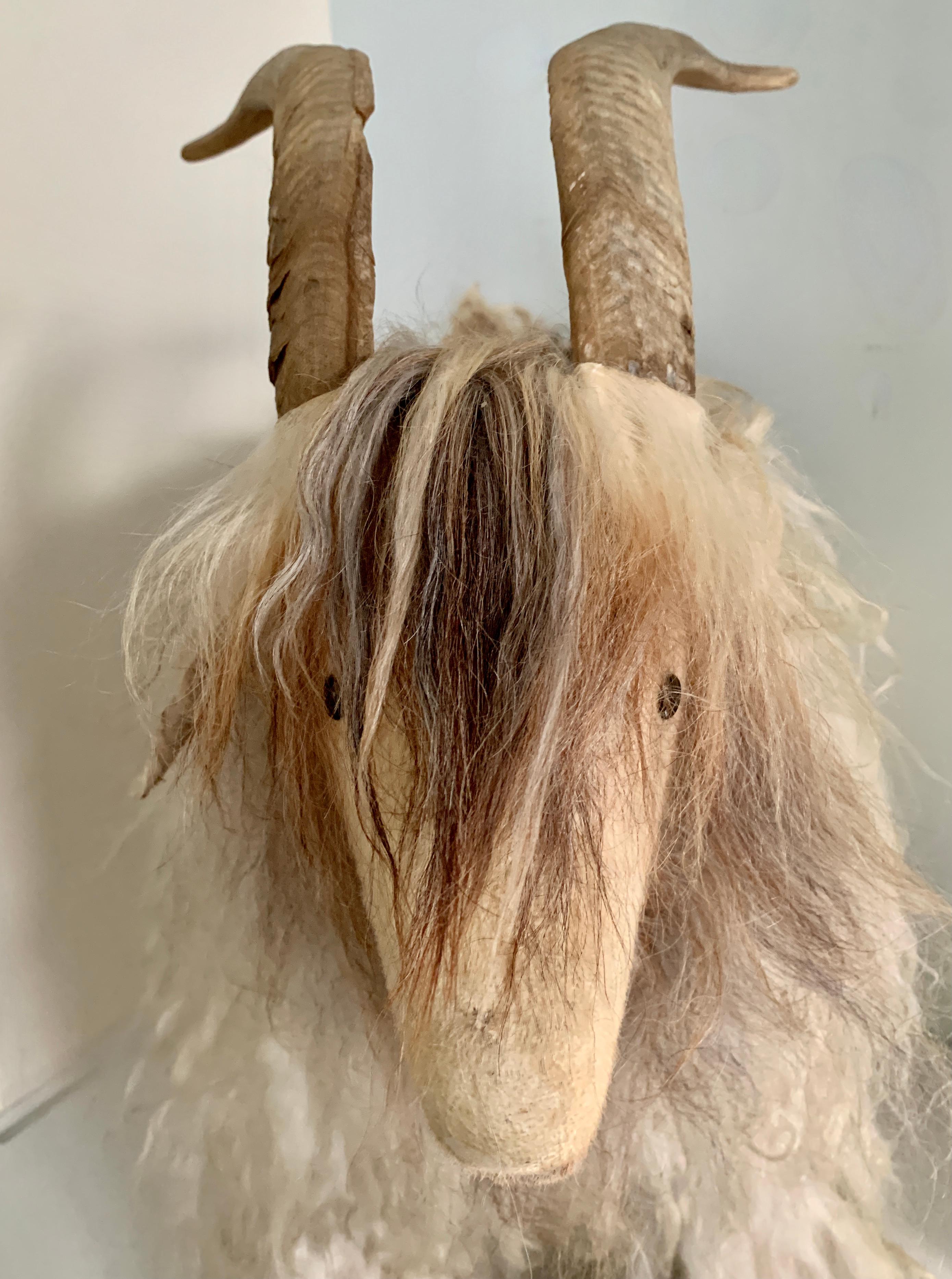 goat hair ottoman