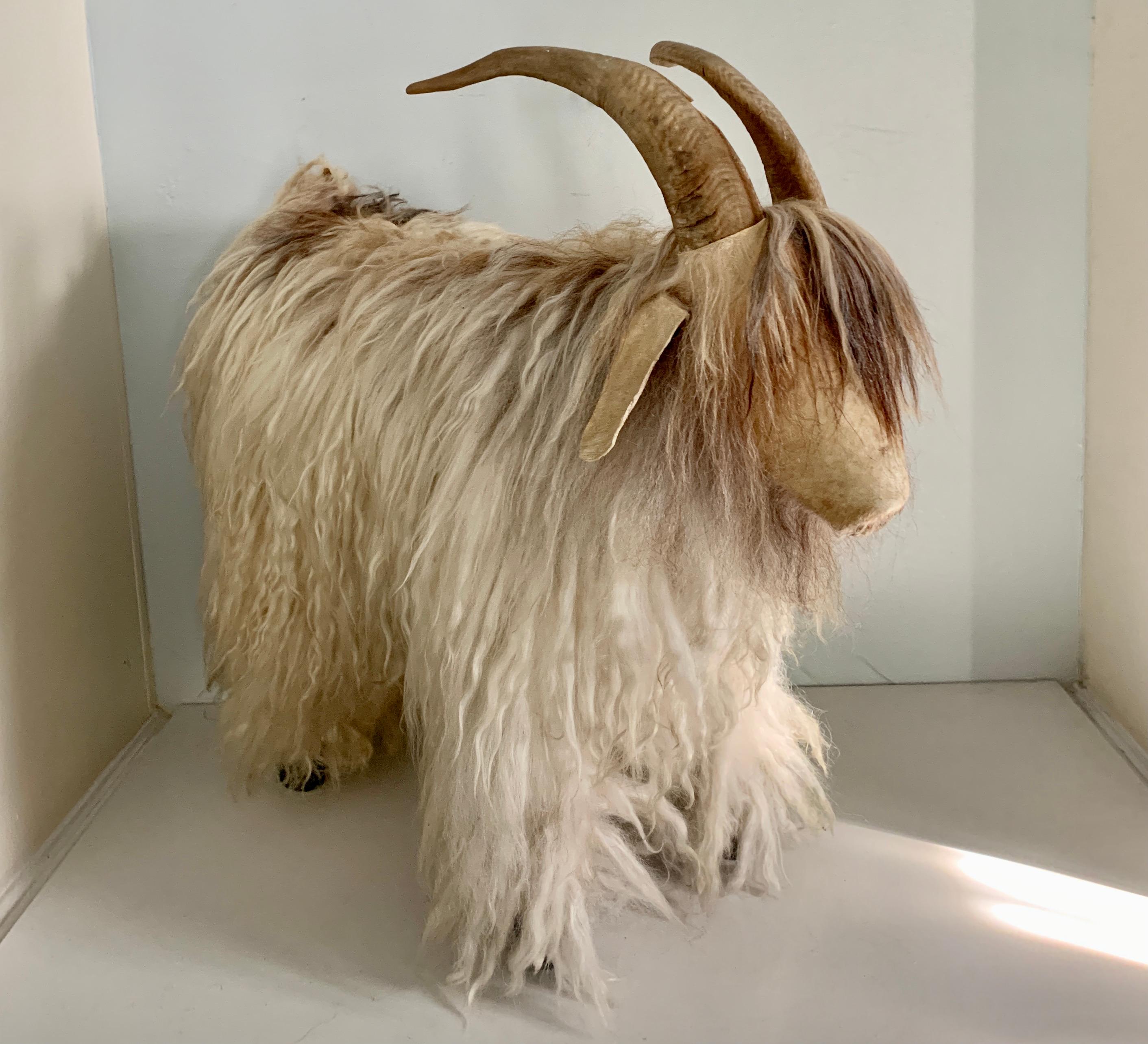 20th Century Long Hair Sheep Ottoman  For Sale