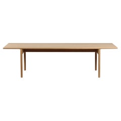 Long Hans J. Wegner Vintage Coffee Table of Oak by Danish Andreas Tuck, 1950s