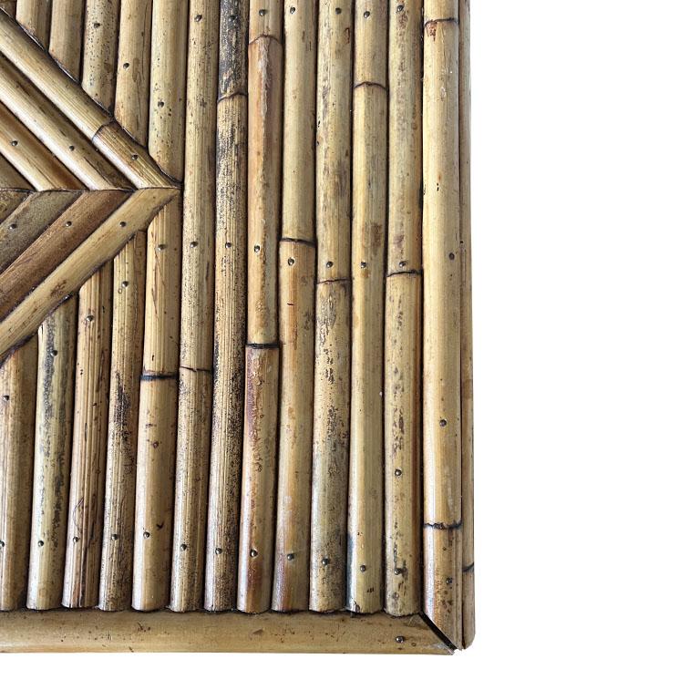 Lange Hollywood Regency Split Reed Bamboo 6 Schubladen Low Dresser Kommode von Schubladen im Angebot 5