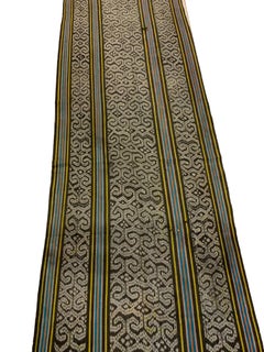 Long ikat Textile from Sumba Island Tribal Motifs, Indonesia