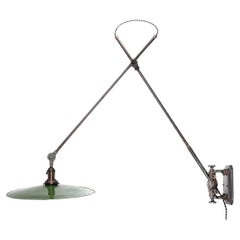 Long Impressive O.C. White Articulated Wall Lamp