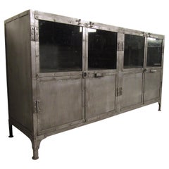 Long Industrial Console Cabinet