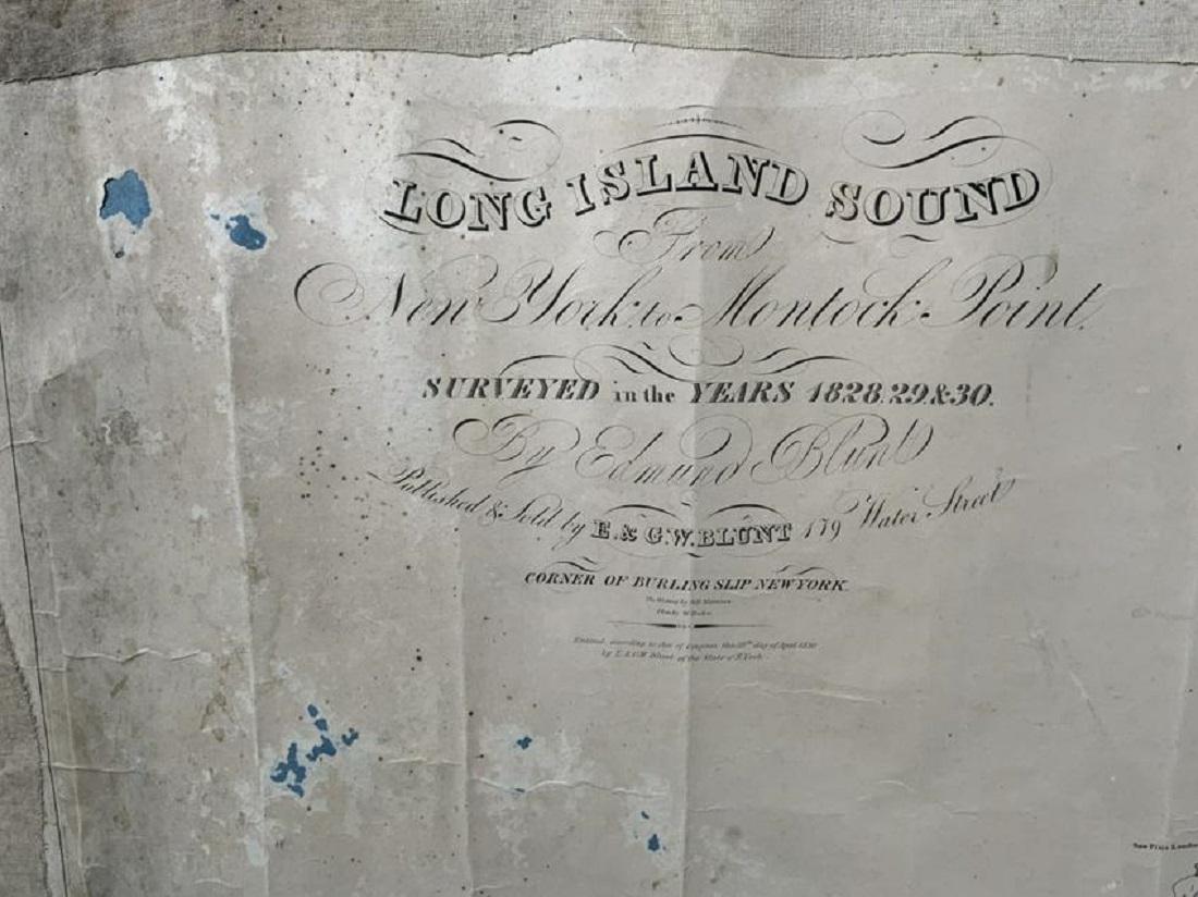 Tableau de Long Island de 1828 Bon état - En vente à Norwell, MA