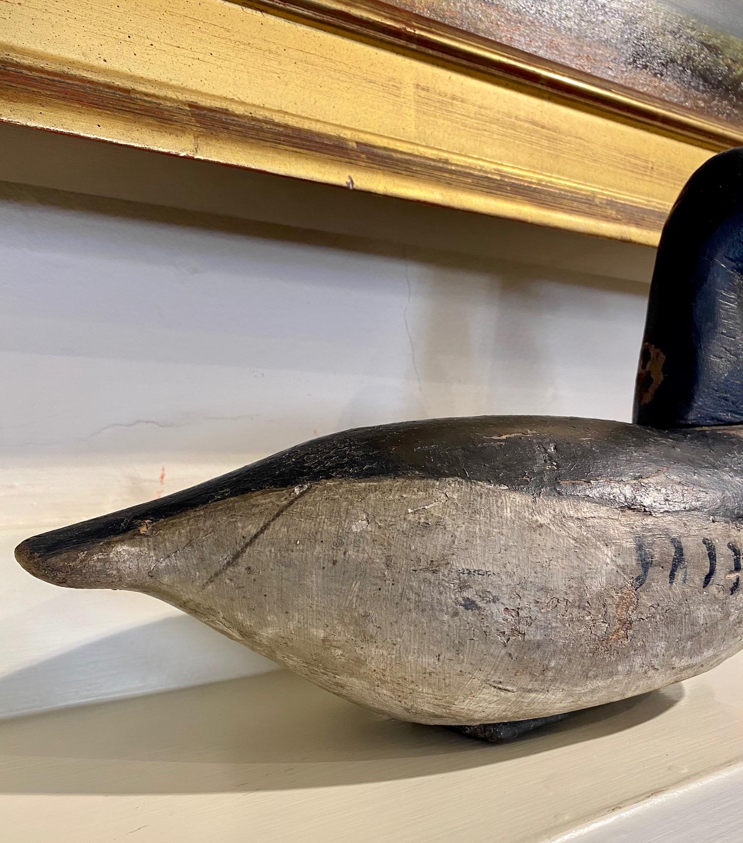 Long Island Root Head Brant Decoy by the Verity Family, circa 1890 In Good Condition In Nantucket, MA