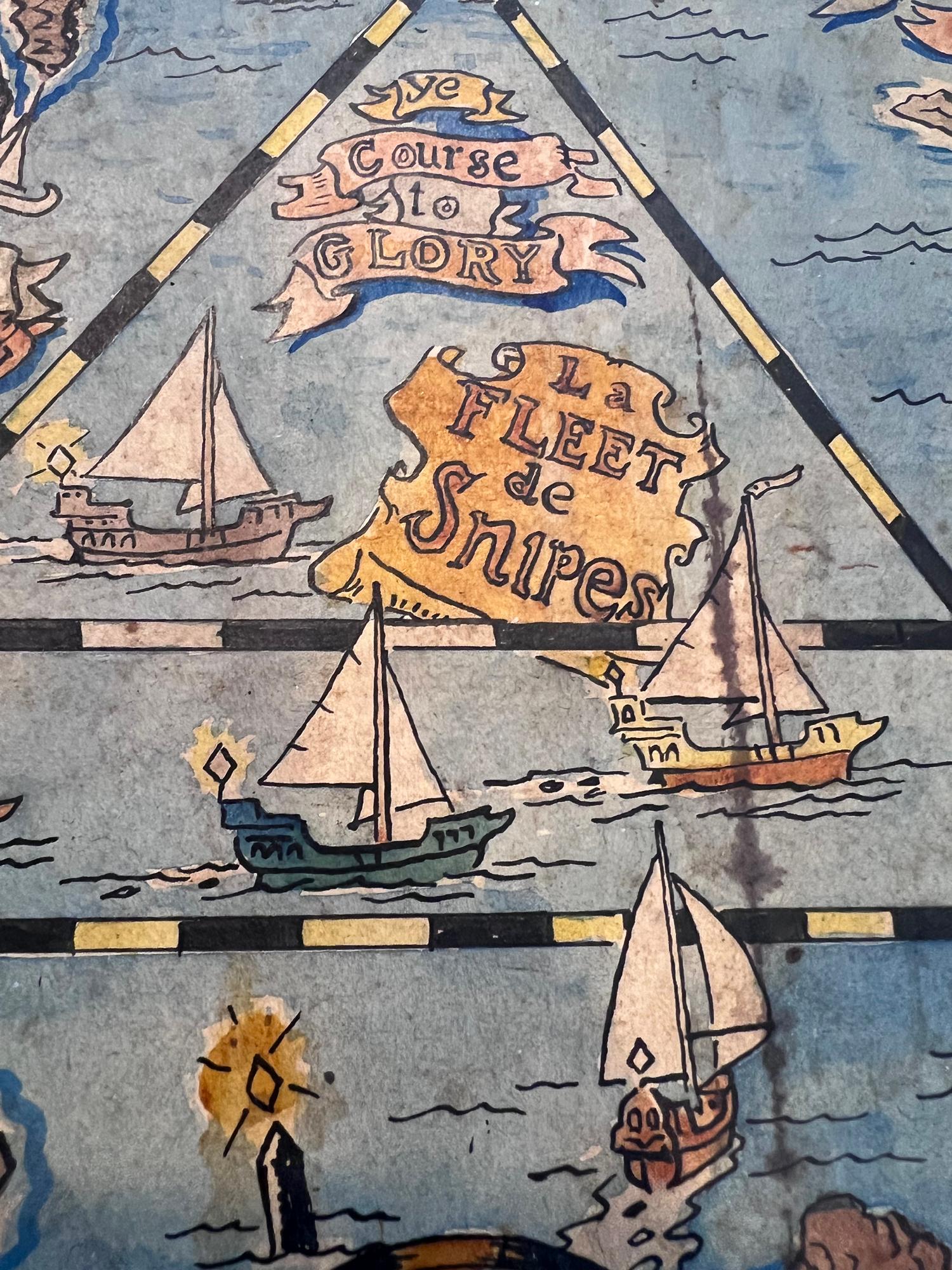 „Long Island Sailing Grounds“ Aquarell von Cappy Hjalmar Amundson im Zustand „Gut“ im Angebot in Sag Harbor, NY