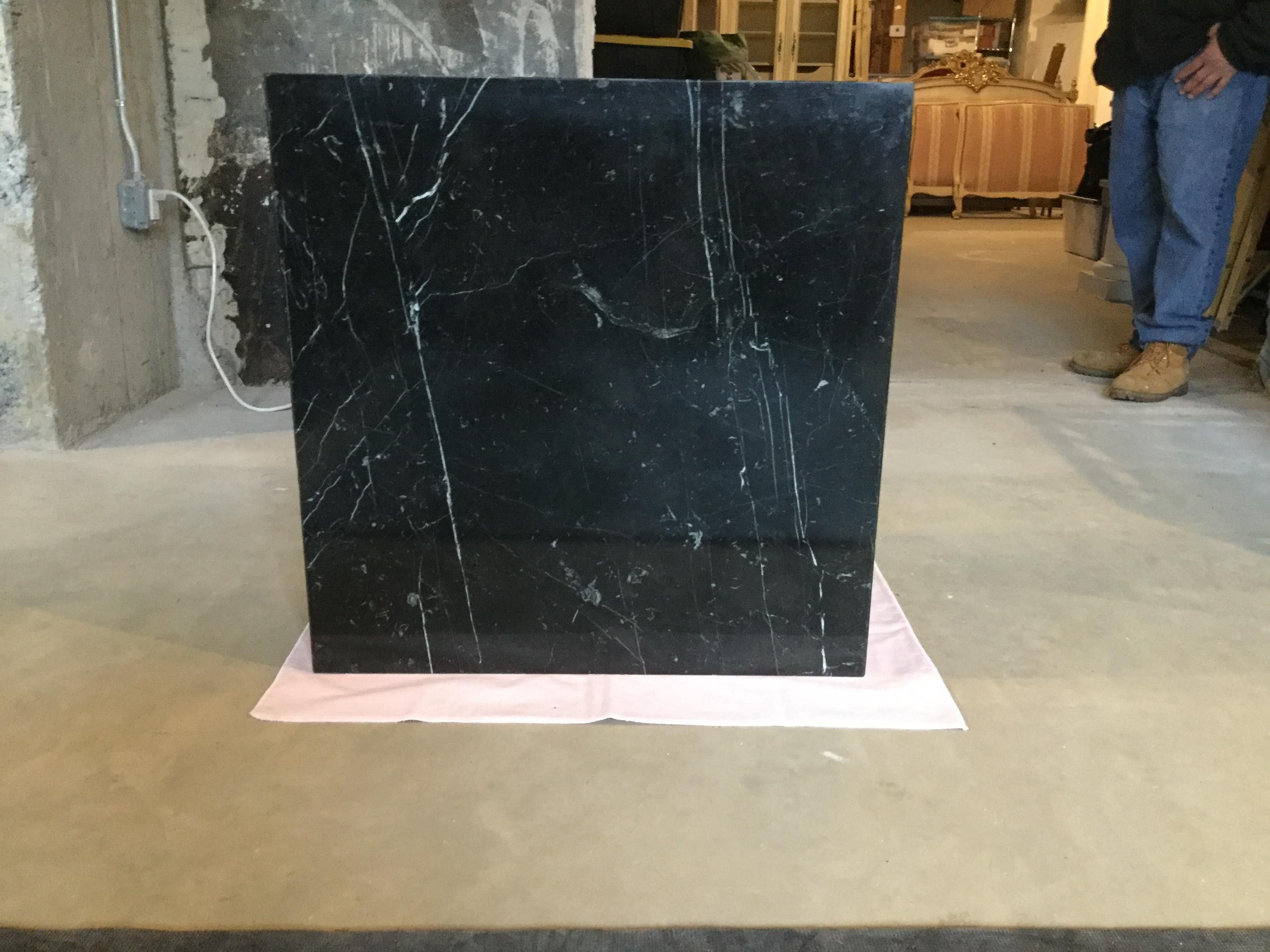 black italian marble dining table