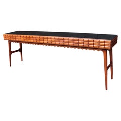 Long Italian Modernist Console Table