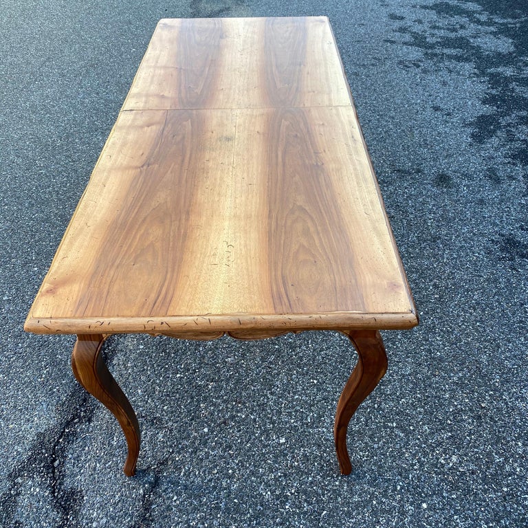 Long Italian Vintage Farmhouse Dining Table with Two ...