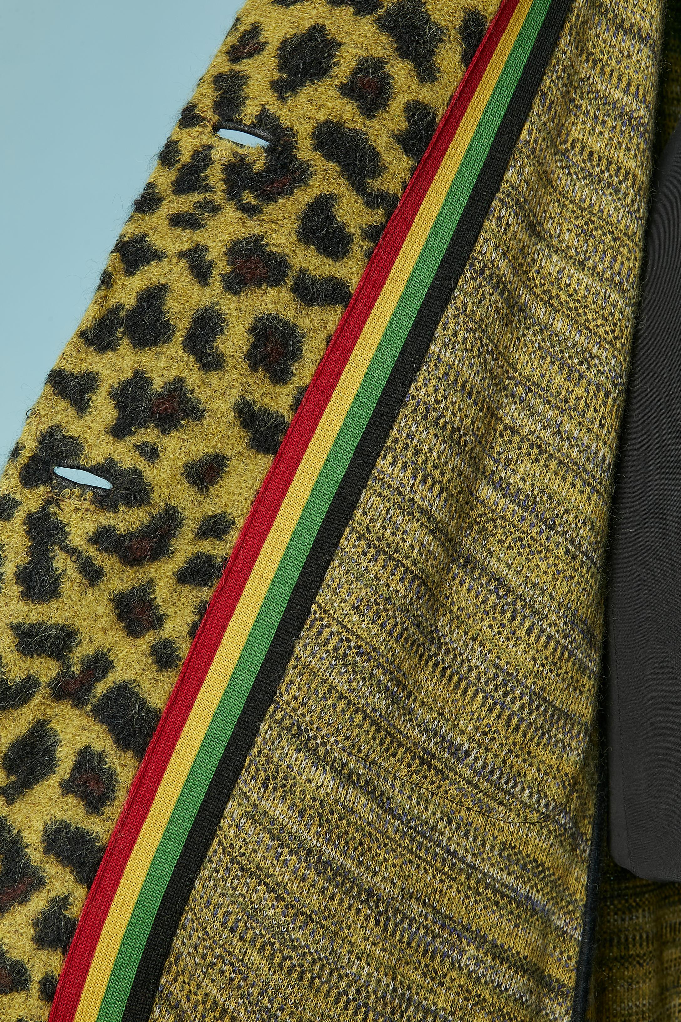 Long jacquard knit coat with animal pattern MISSONI For Sale 3