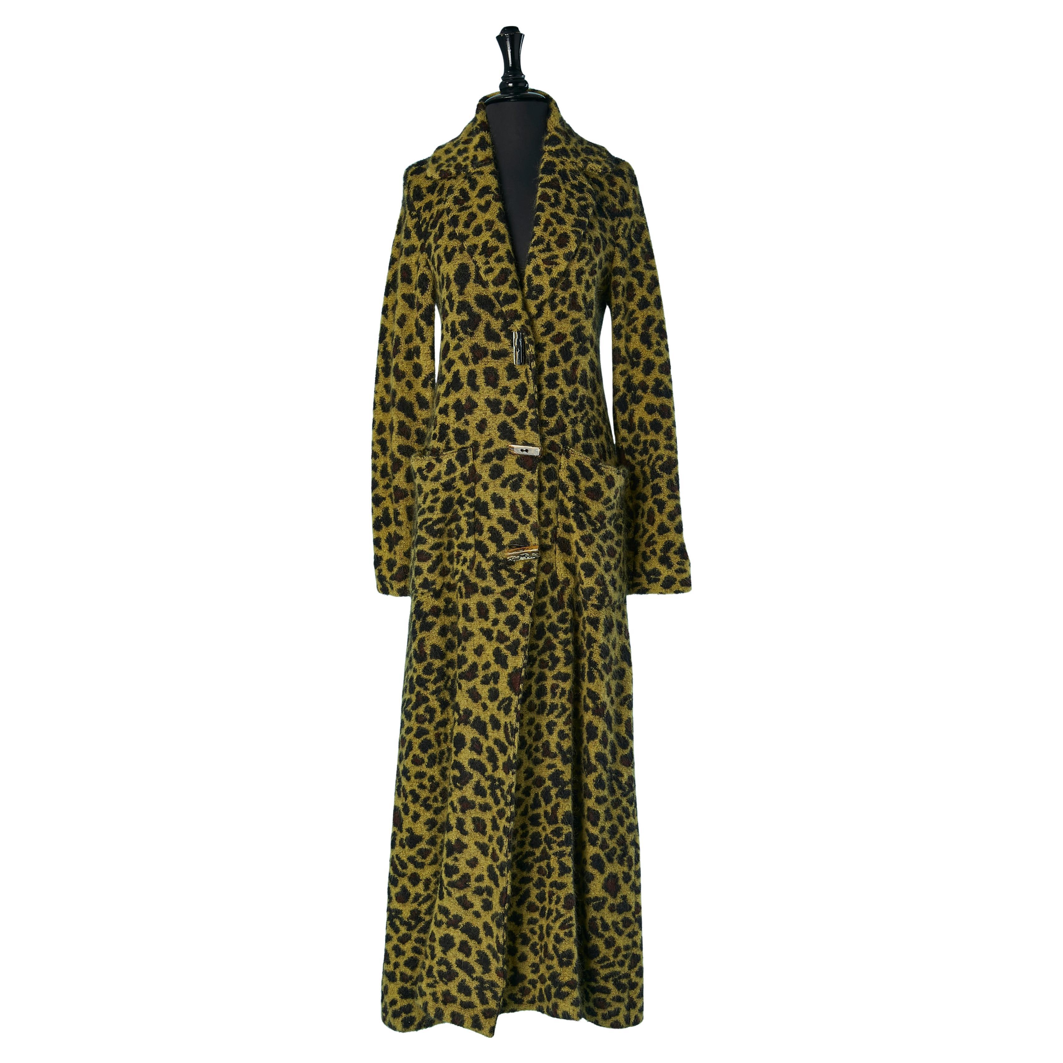 Long jacquard knit coat with animal pattern MISSONI For Sale