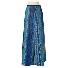 Gonna lunga in jacquard Circa 1970