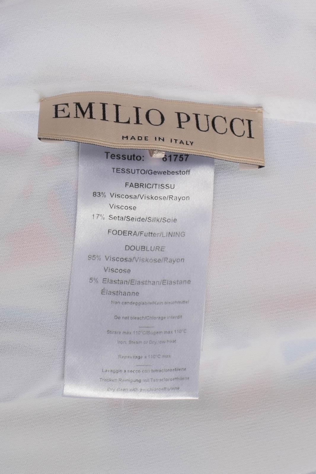 Pucci Mosaic Long Jersey Dress For Sale 4