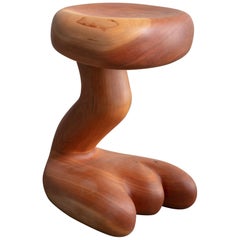 "Long John Silver" Stool in Mahogany by The Haas Brothers, 2016