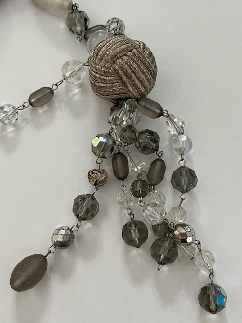 Collana lunga con perline in argento A. Silver di Daniel Swarovski in vendita 2