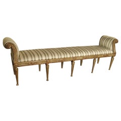 Long Late 18th Century Painted Italian Banquette