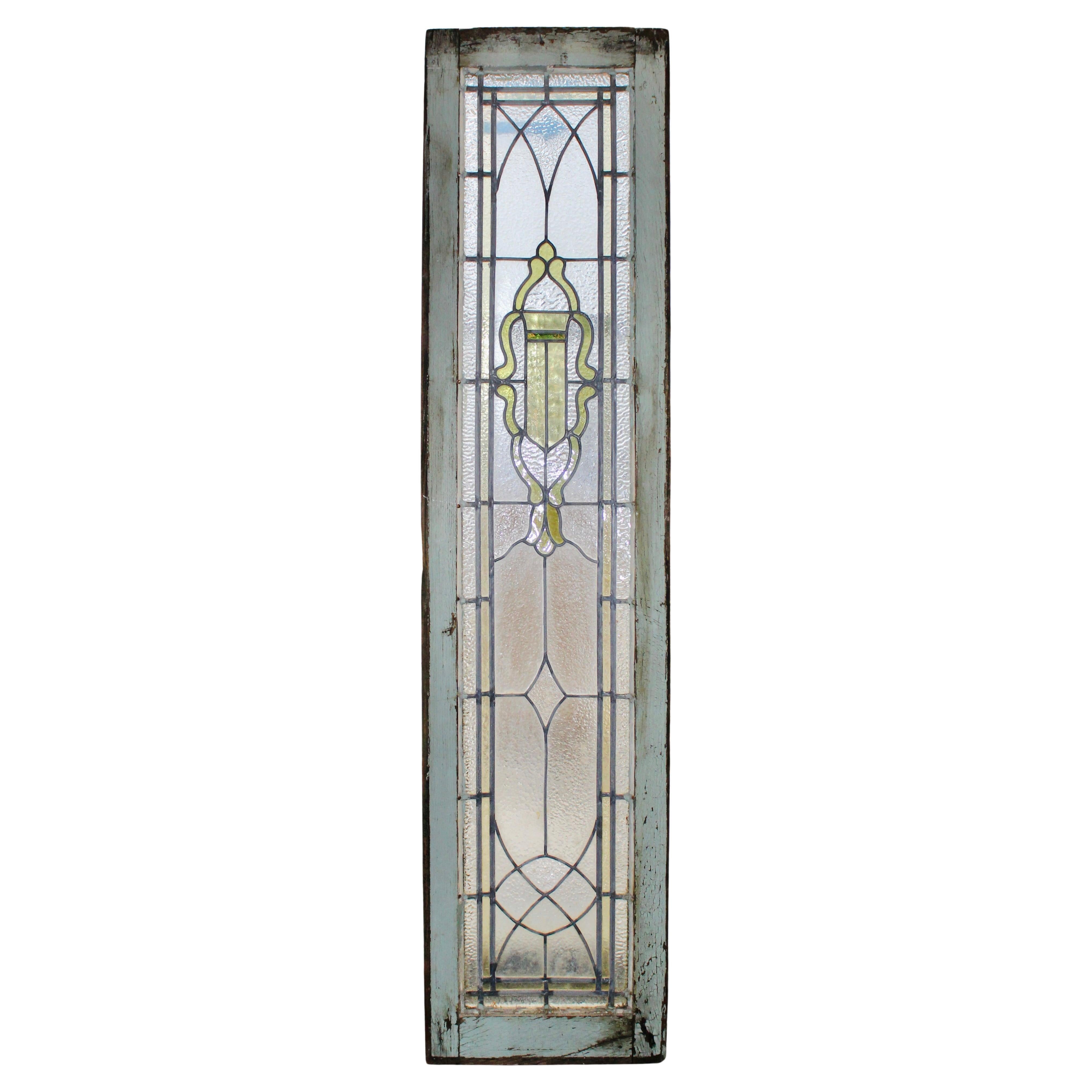 Long Leaded Glass Window 14" x 60"