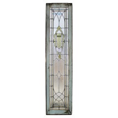 Long Leaded Glass Window 14" x 60"