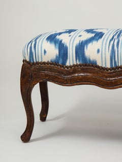 Long Louis XV Walnut Bench