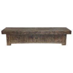 Long, Low Chinese Elm Cabinet