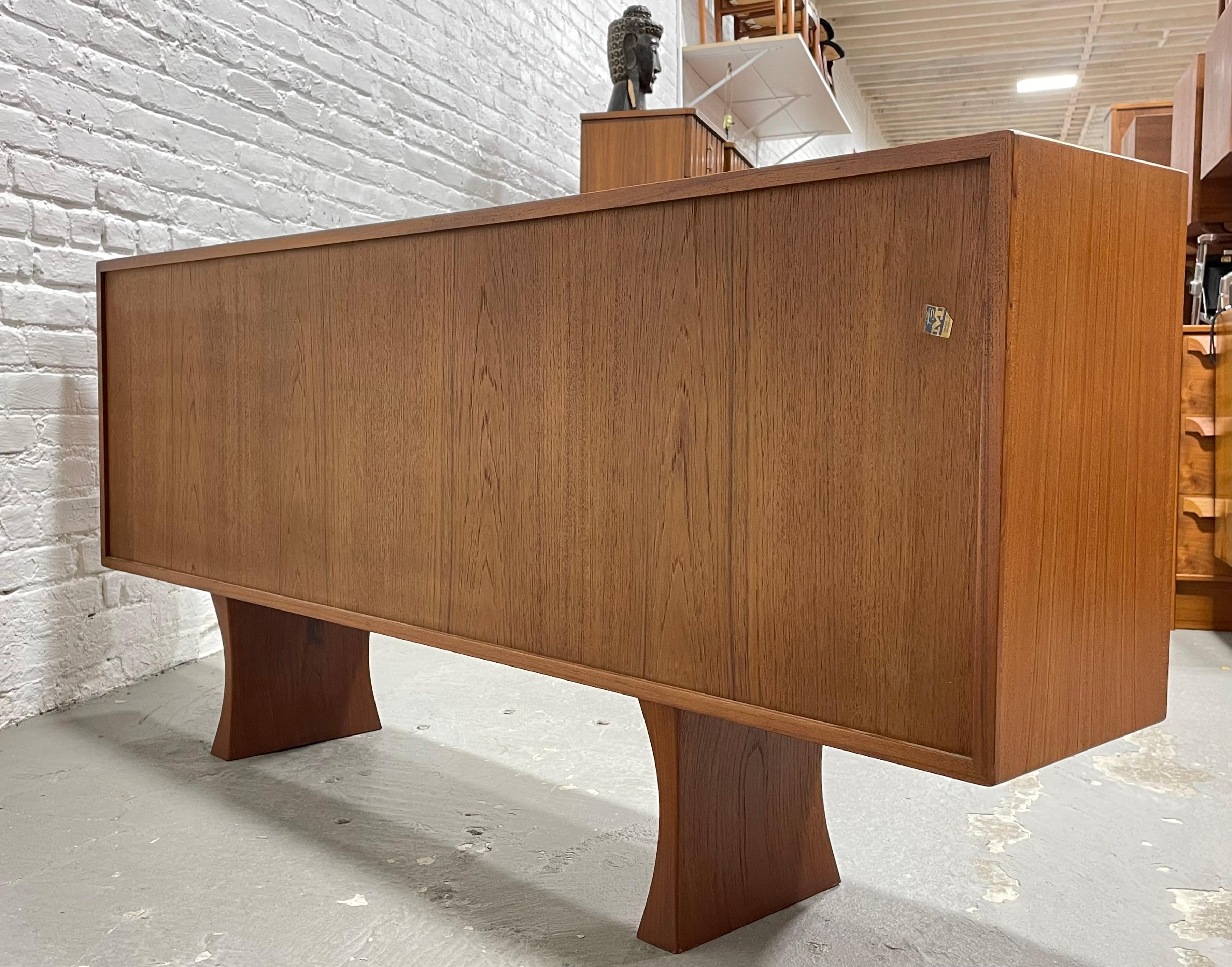 Long + Low Mid Century MODERN Danish ROSEWOOD BOOKCASE / credenza, c. 1960's 2