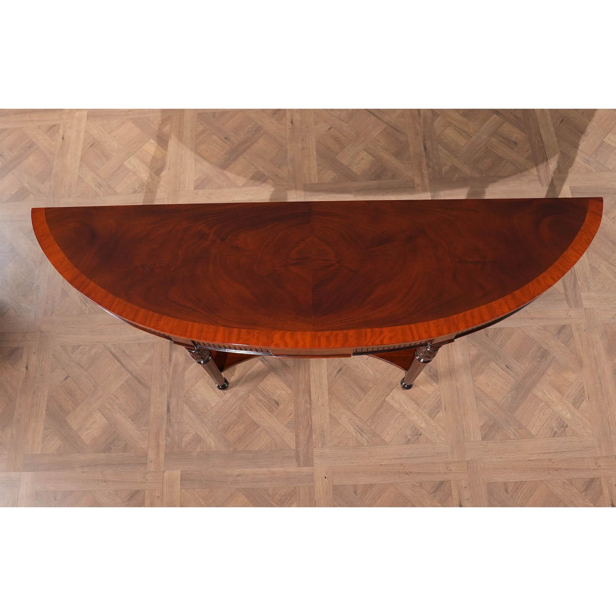 Consola larga de caoba en venta 7