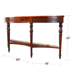 Long Mahogany Console