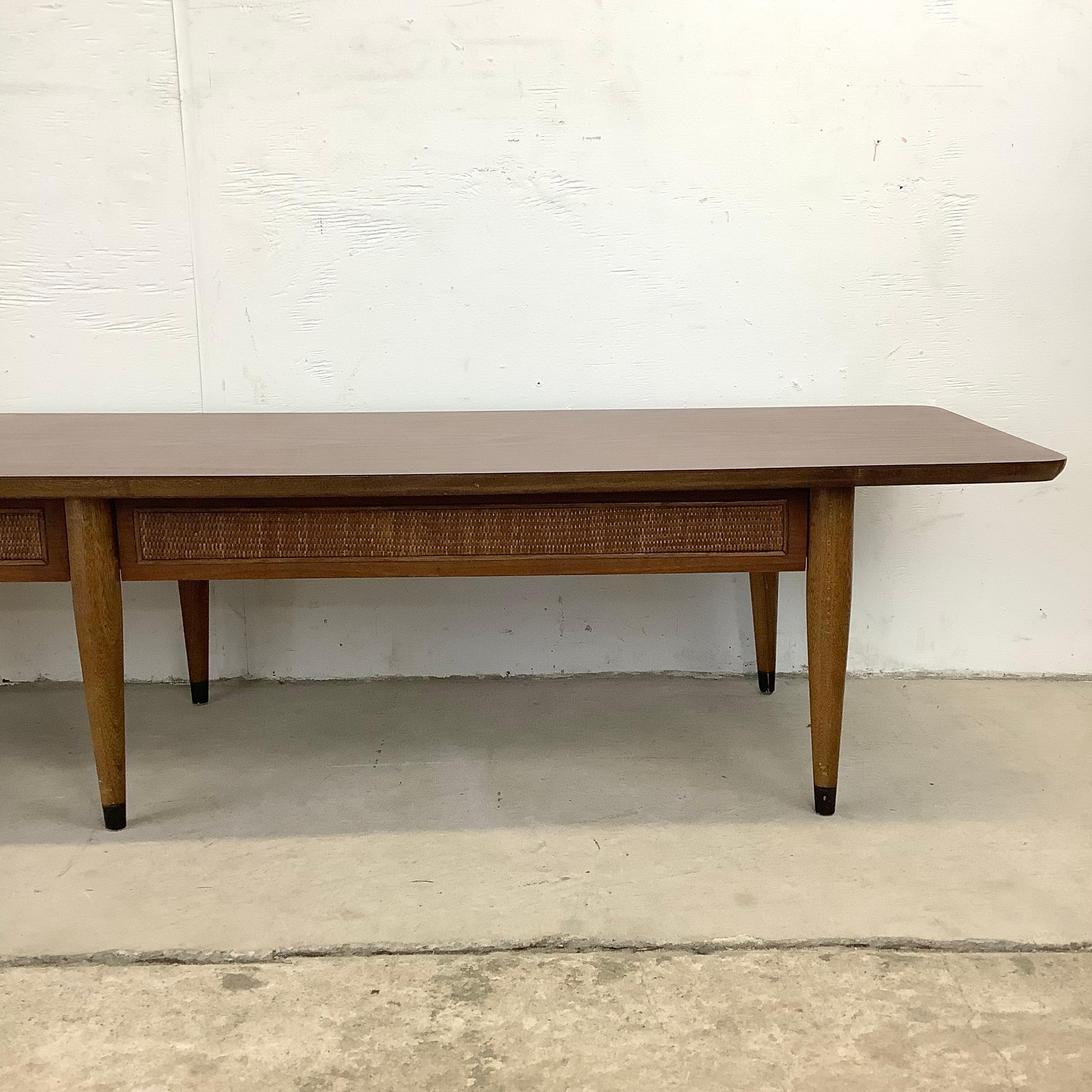 vintage lane coffee table with drawer