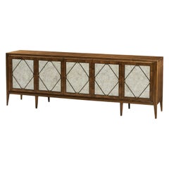 Long Mid Century Media Cabinet