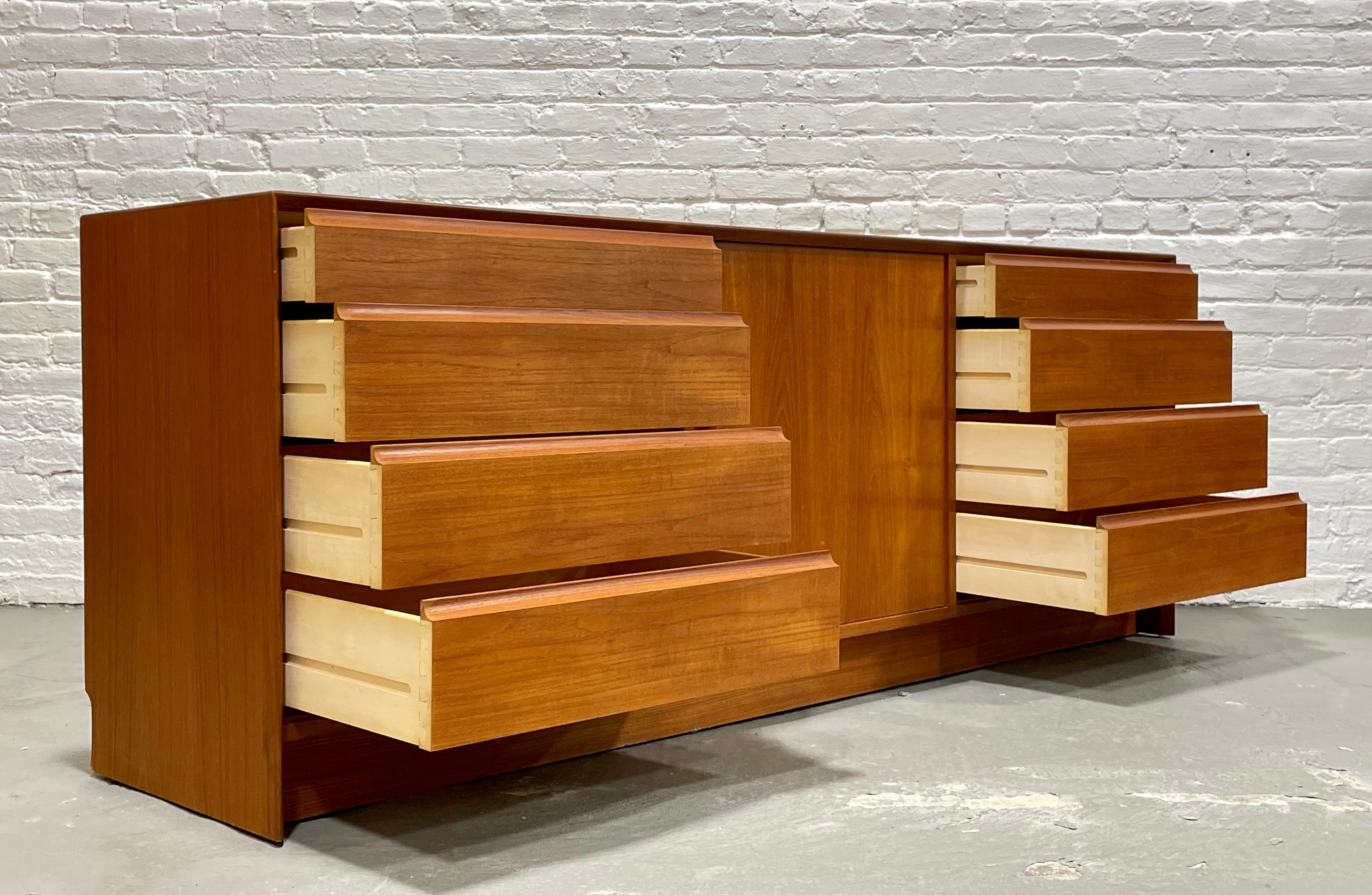 Mid-20th Century LONG Mid Century Modern Teak DRESSER / CREDENZA by Falster, c. 1960s For Sale