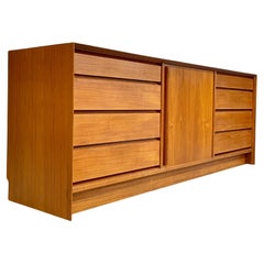 LONG Mid Century Modern Teak DRESSER / CREDENZA by Falster, c. 1960s