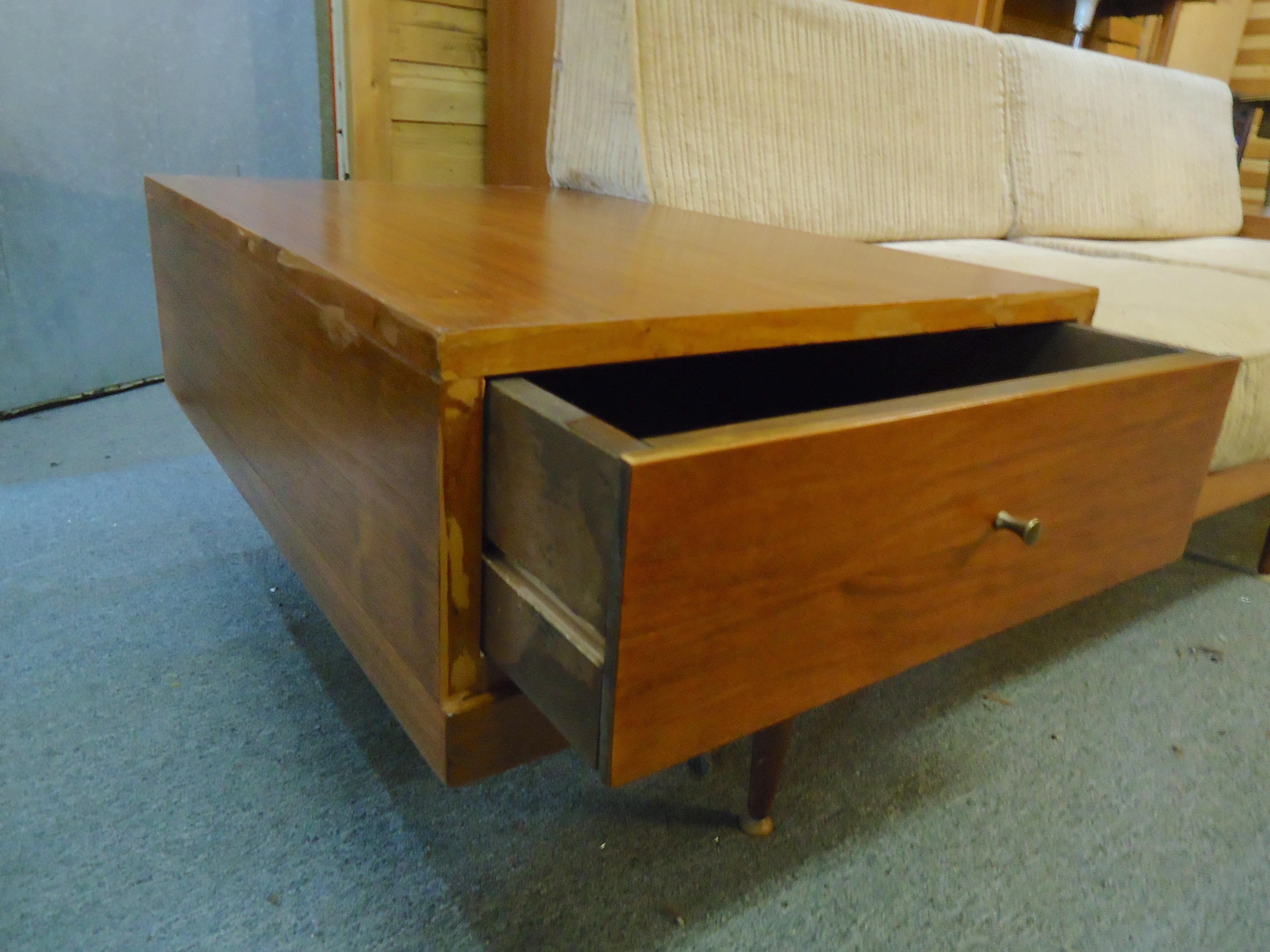 Mid-Century Modern Long Midcentury Sofa