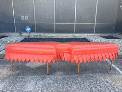 Long Mid-Century William Haines Attributed Arrowhead Bench