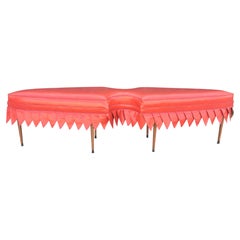 Long Mid-Century William Haines Attributed Arrowhead Bench