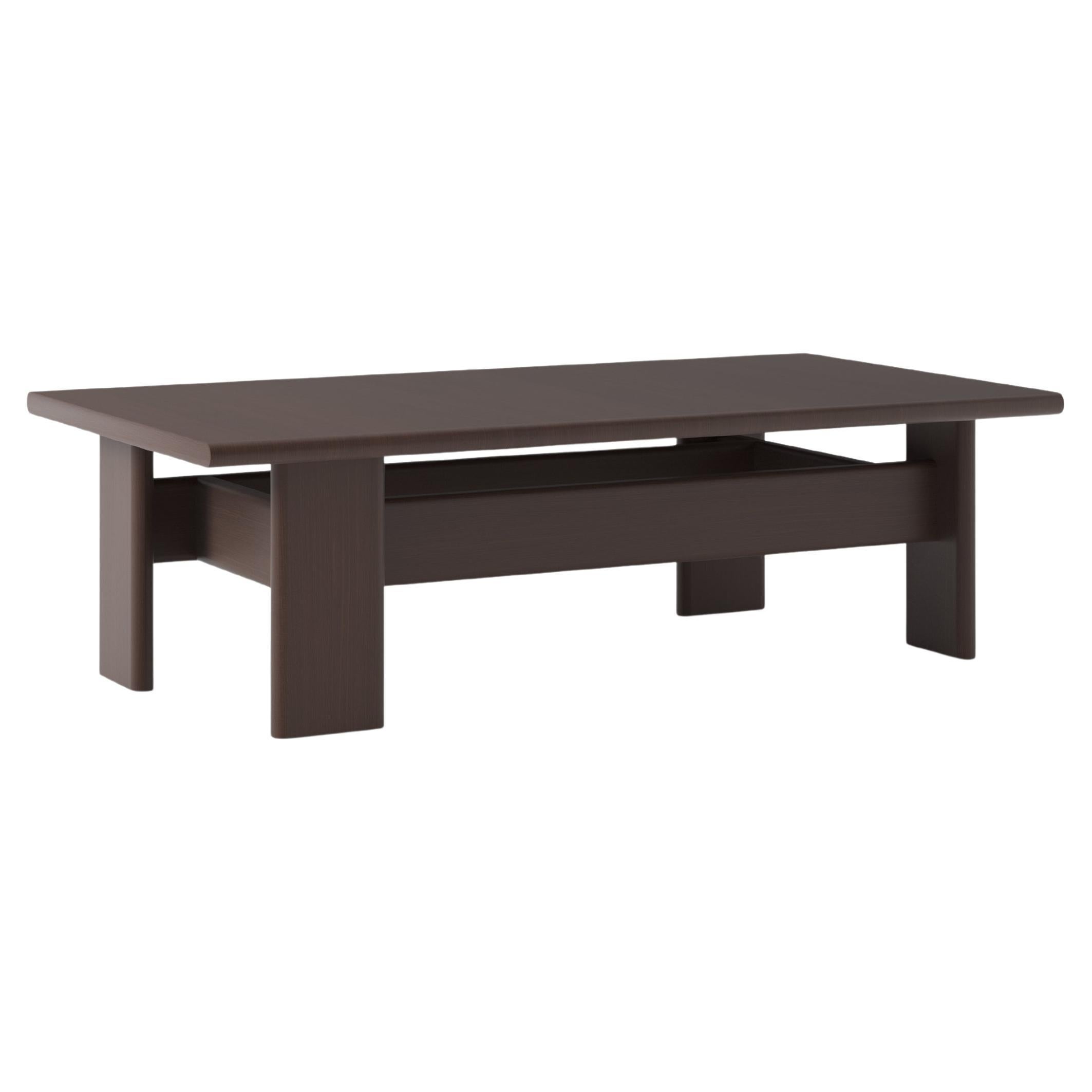 Moderner langer Couchtisch aus brauner Esche - Archipen 4 von NOOM im Angebot