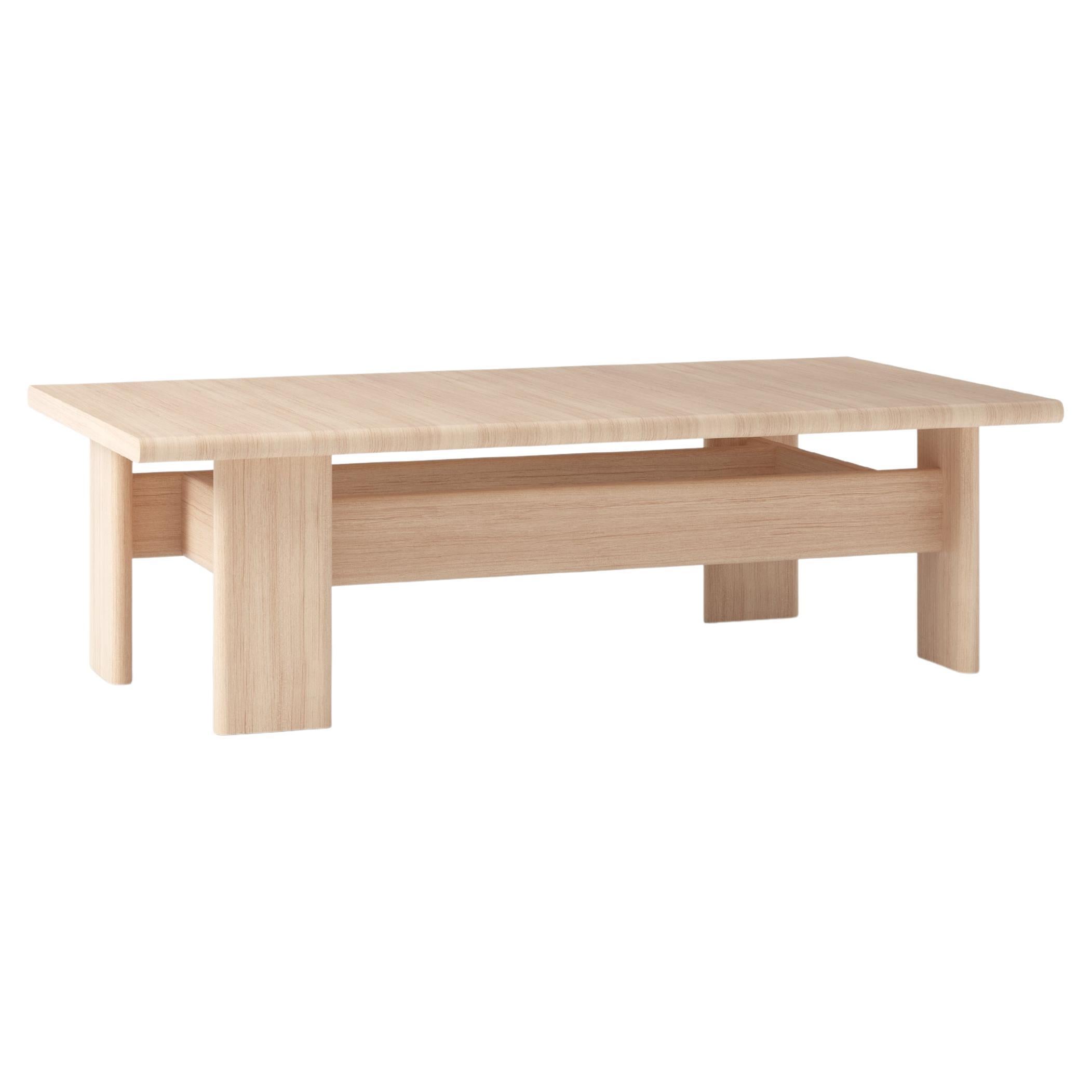 Long Modern Side Table in Solid Ash — Archipen 4 by NOOM For Sale