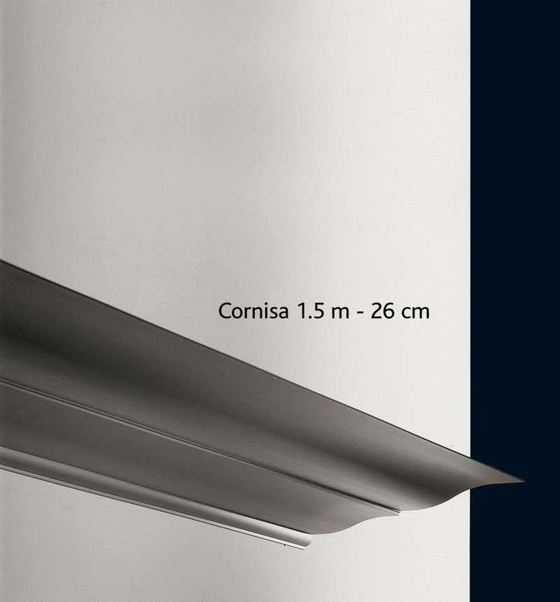 Spanish Long Modern Wall Mounted Minimalist Shelves in Aluminum