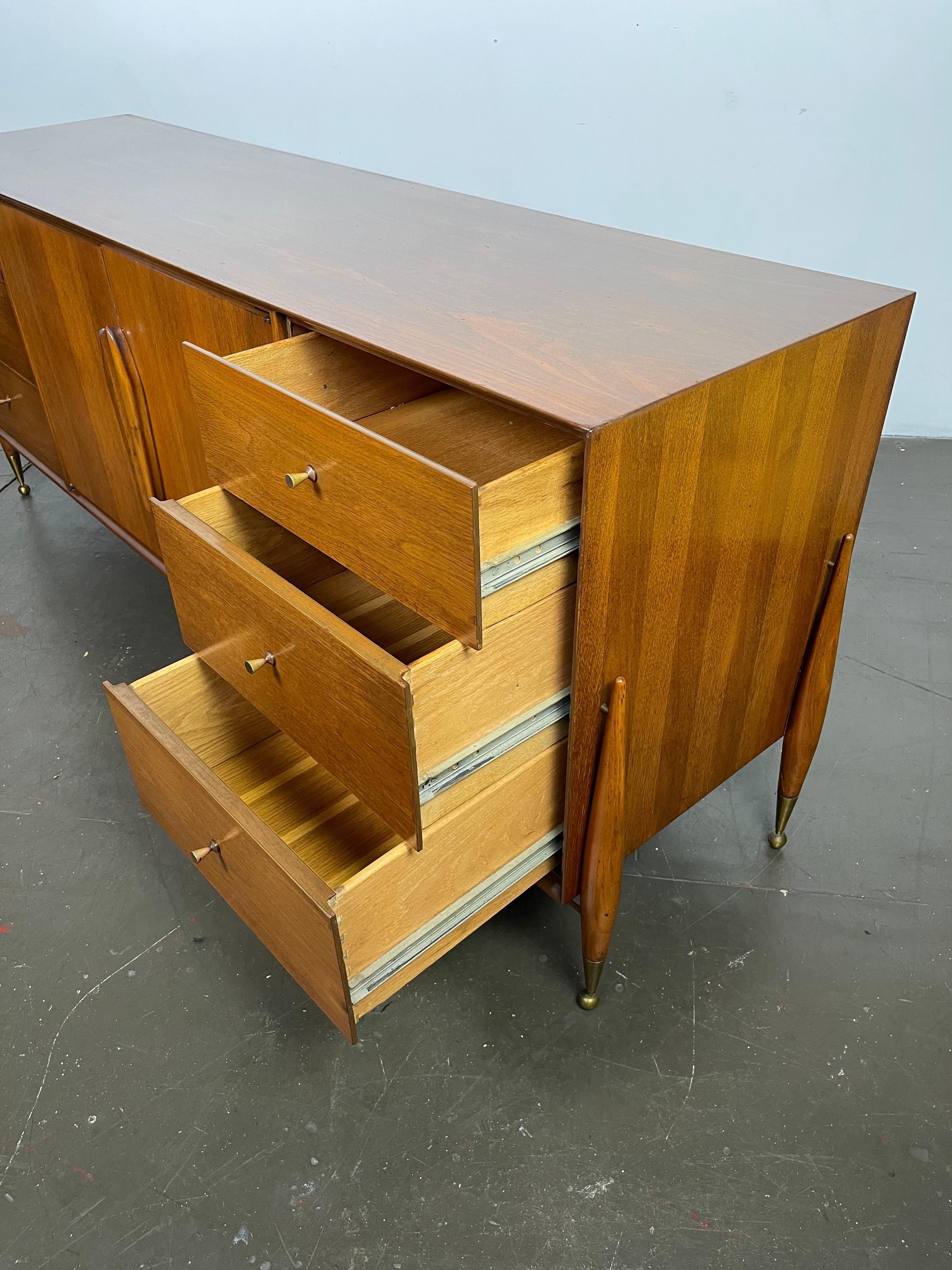 Long Dresser or Credenza by Specialty Woodcraft, 1957 For Sale 1