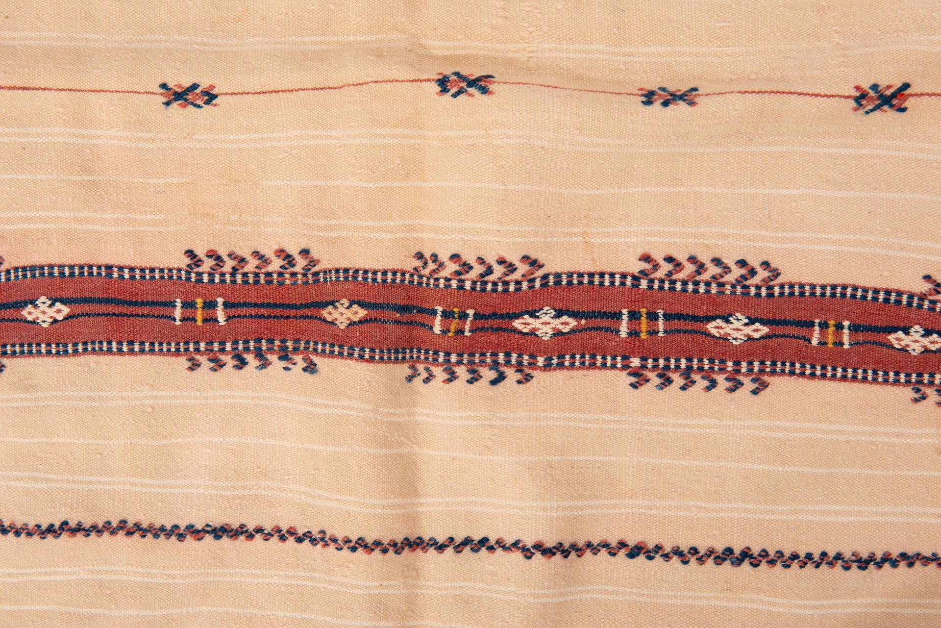 Hand-Woven Long Moroccan Kilim Handirah For Sale
