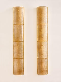 Long Murano glass sconces by Studio Glustin