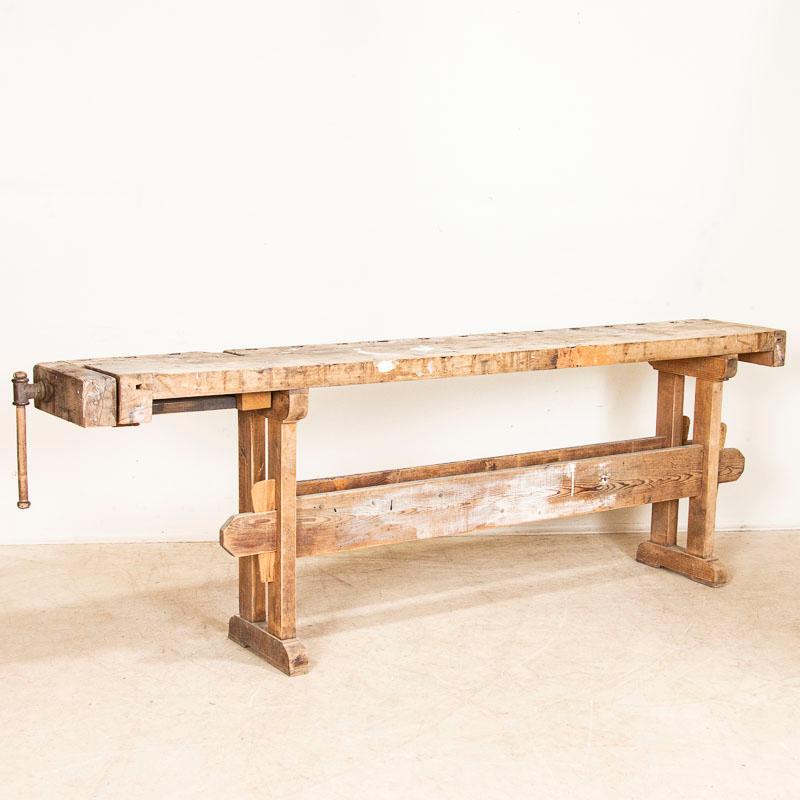 narrow rustic console table