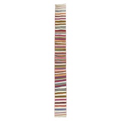 Long Narrow Bright Turkish Kilim Runner