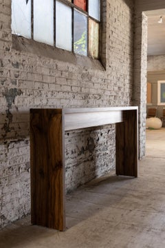 Long Narrow Console Table in Sweet Gum with Box Joints by Alabama Sawyer