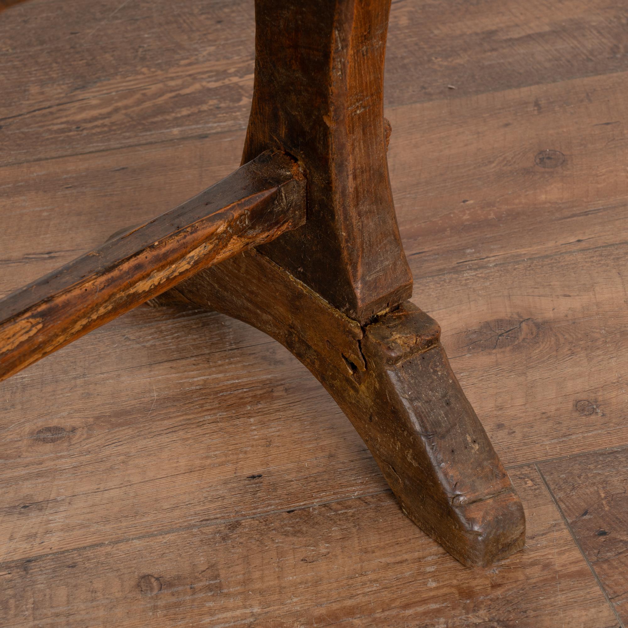 Long Narrow French Oak Bench, circa 1840-60 2