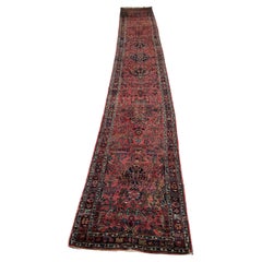 Long & Narrow Plush Vintage Runner, c.1940's