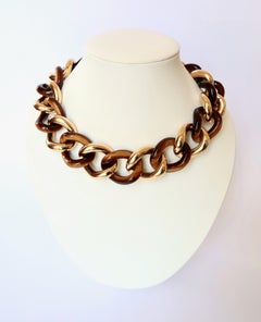 Collana lunga o collana e bracciale in oro giallo 18 carati e agata 3 in 1