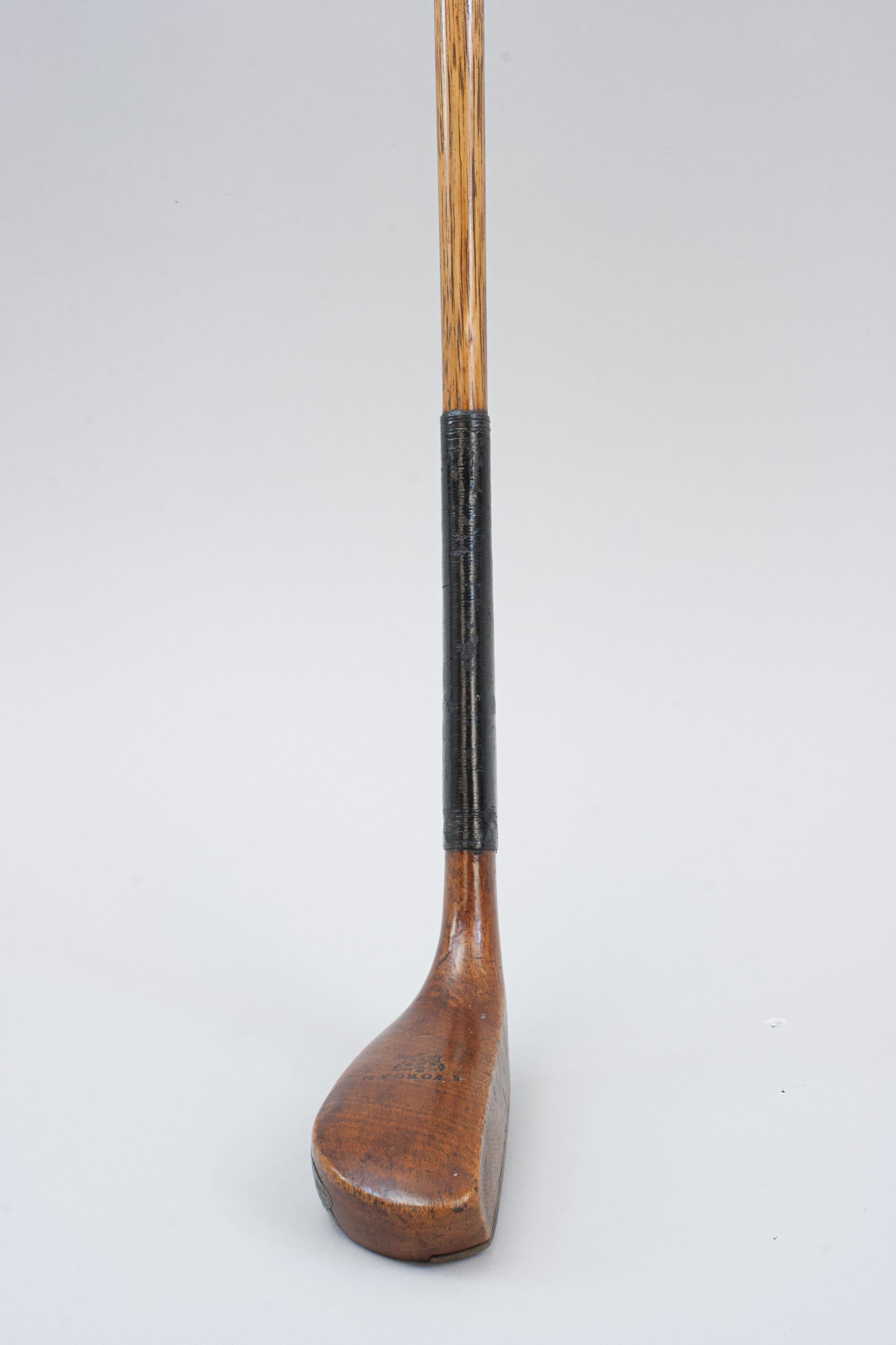 Fruitwood Long Nose Golf Club Putter By Robert Forgan For Sale