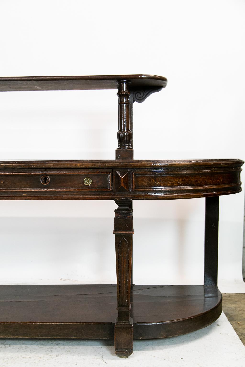 Early 19th Century Long Oak French Buffet/Server