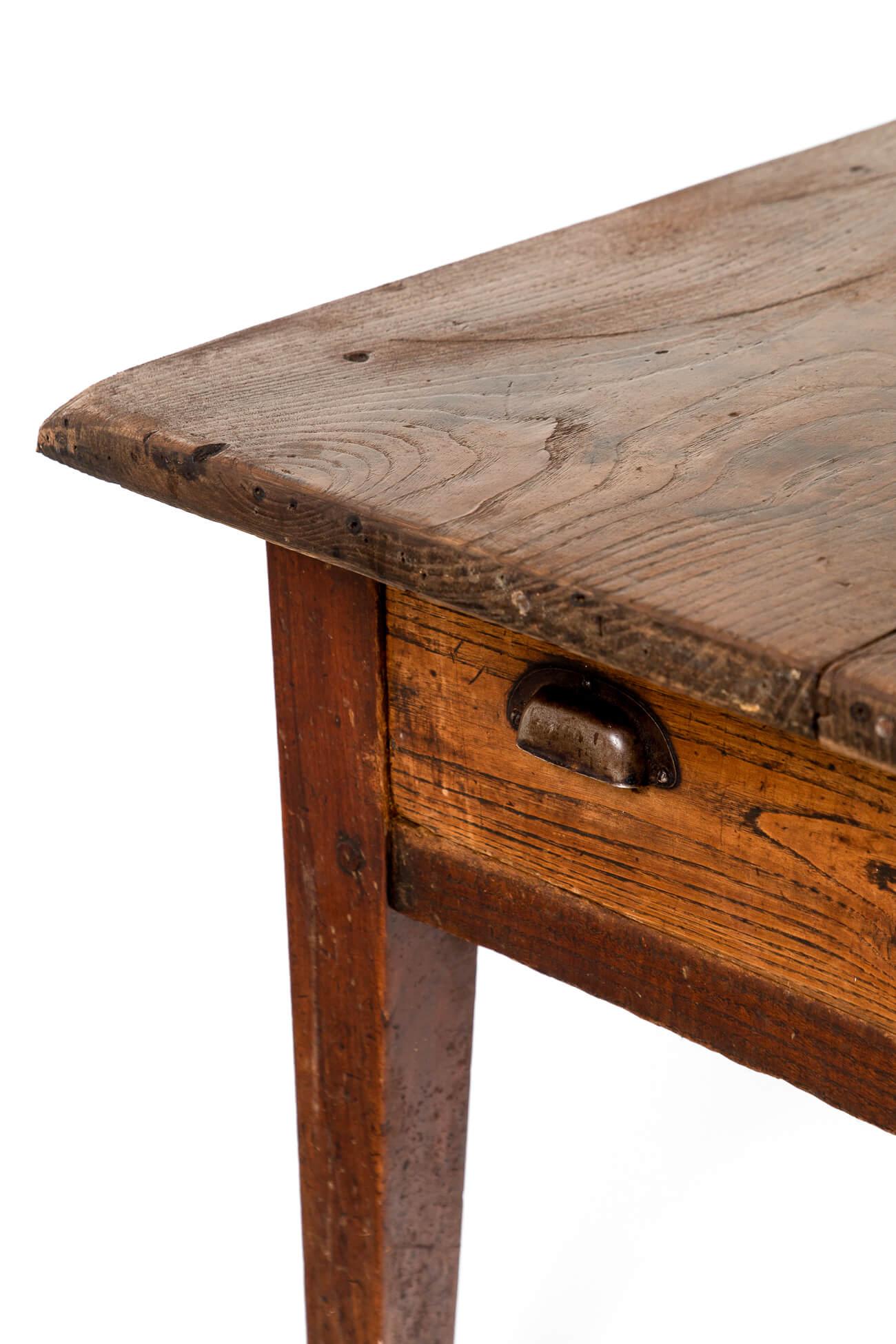 Table de ferme française longue en chêne en vente 11