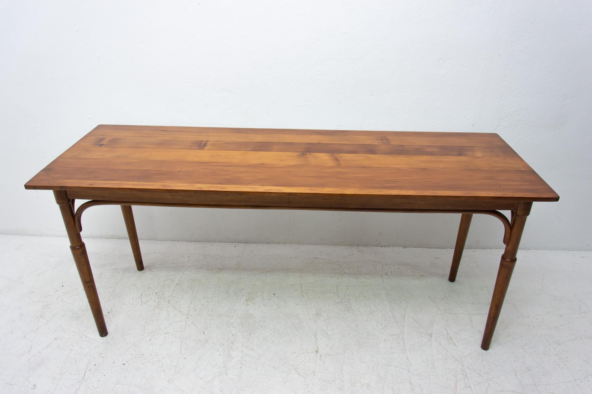 Long Occasional Coffee Table in the Thonet Style, 1920s, Bohemia 3